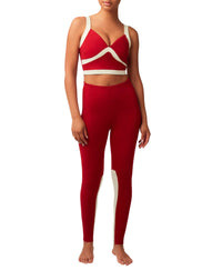 Julia Legging - Merlot & Ivory