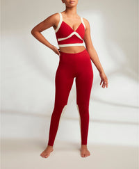 Julia Legging - Merlot & Ivory