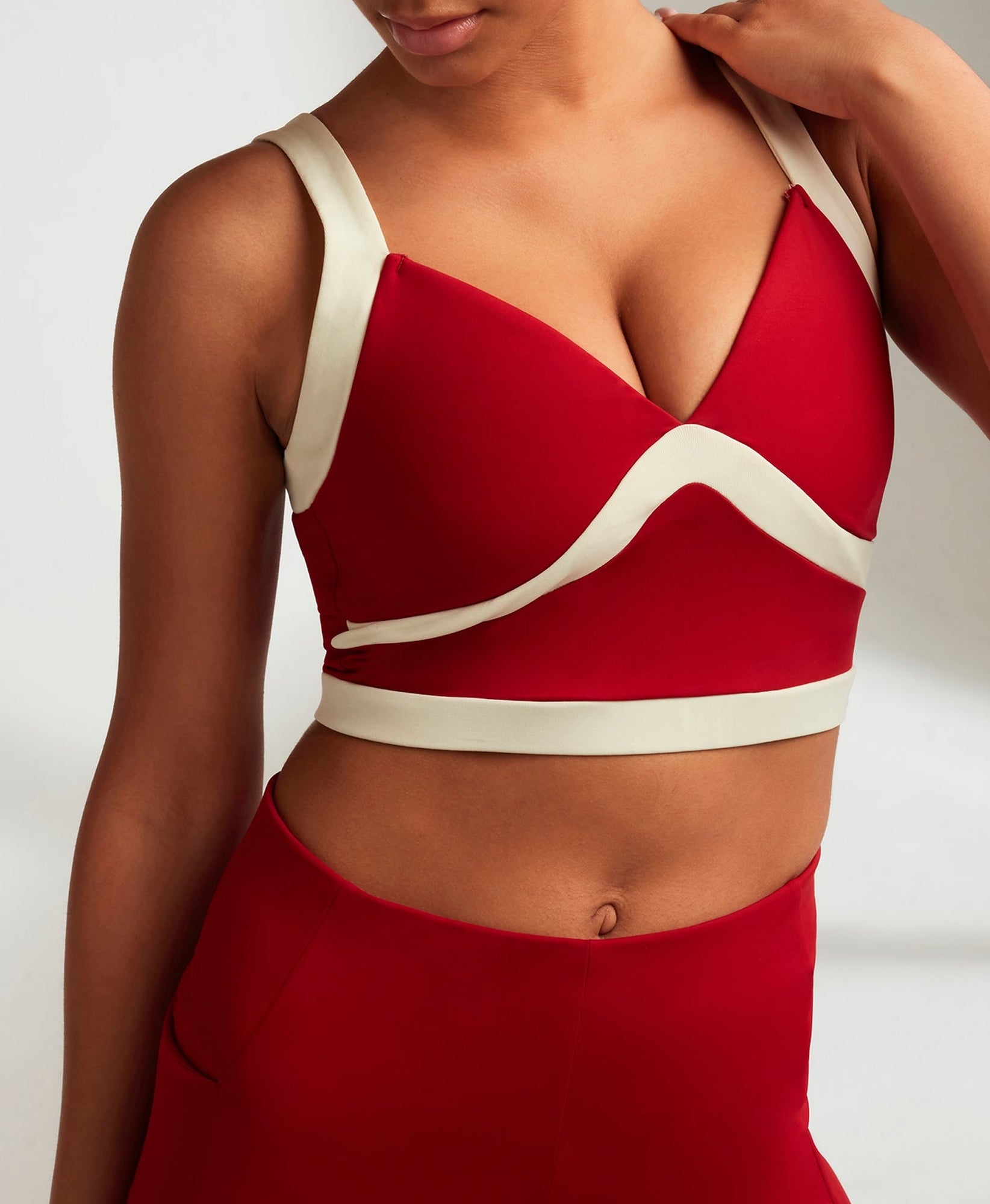 Florence bra - Merlot & Ivory