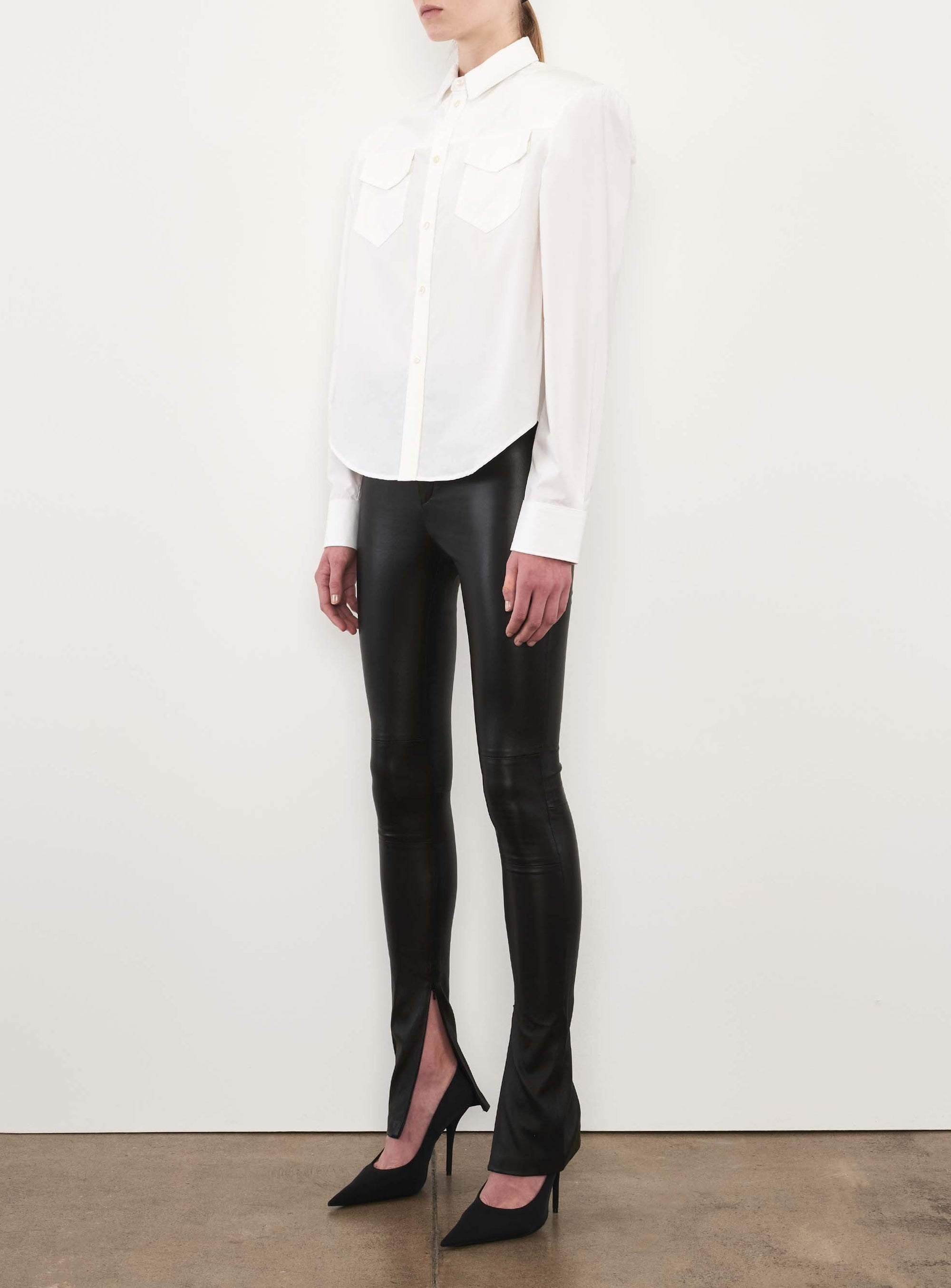 Chemise à épaulettes - White