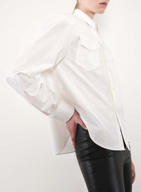Chemise à épaulettes - White