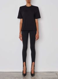 Shoulder Pad T-shirt - Black