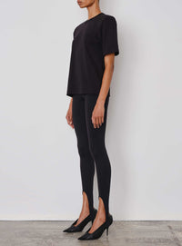 Shoulder Pad T-shirt - Black