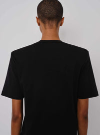 Shoulder Pad T-shirt - Black