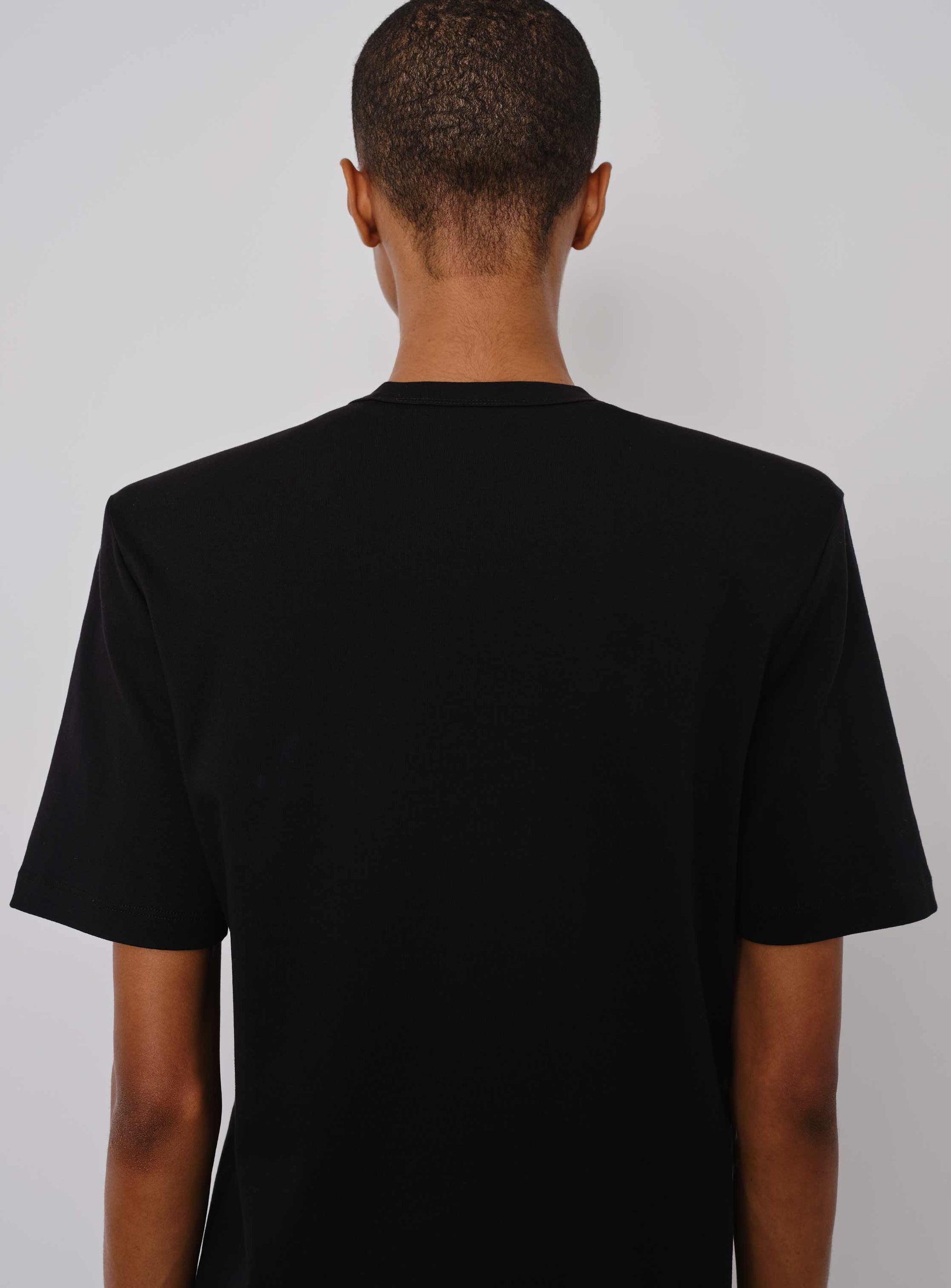 Shoulder Pad T-shirt - Black