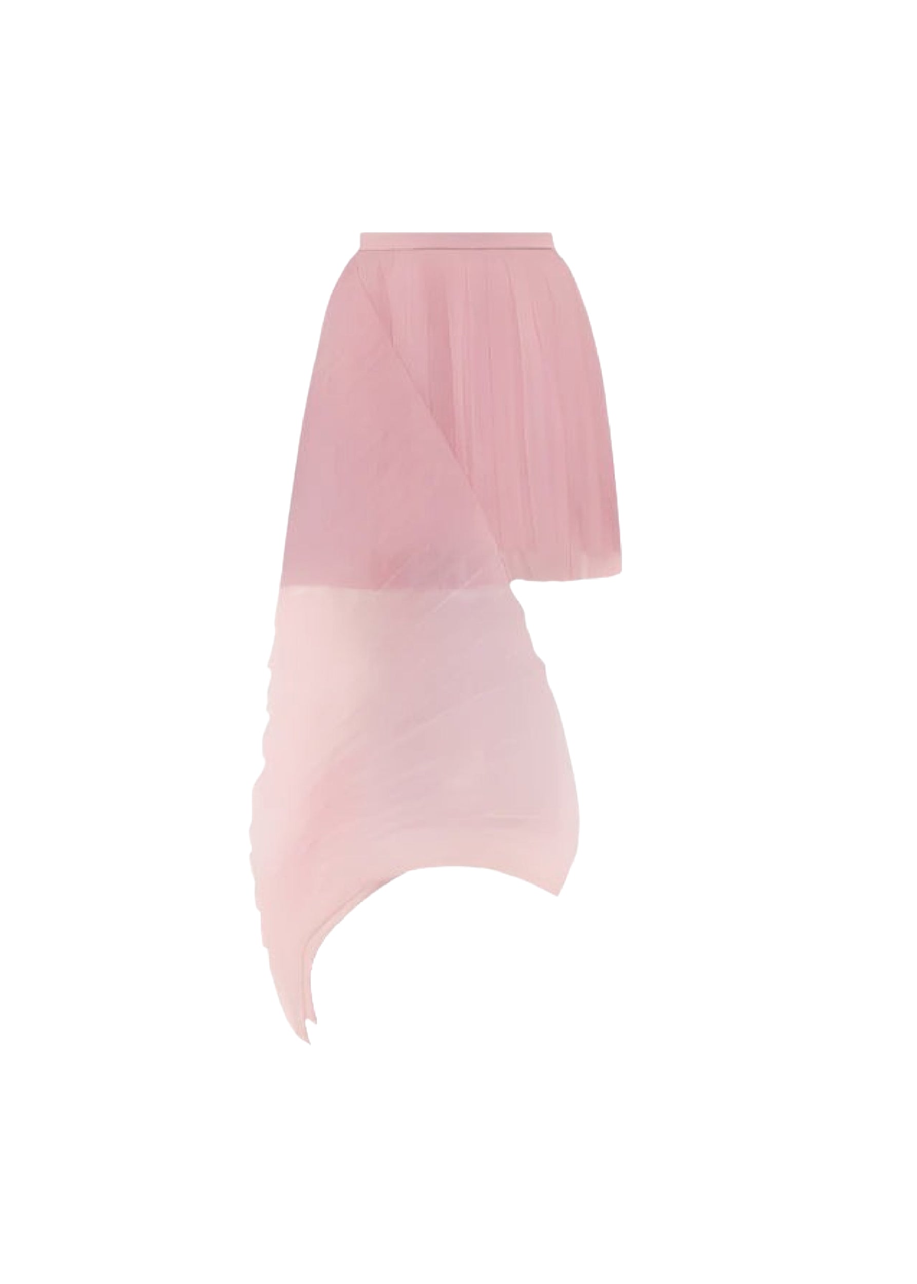 Jupe asymétrique Ime plissée - Powder Pink