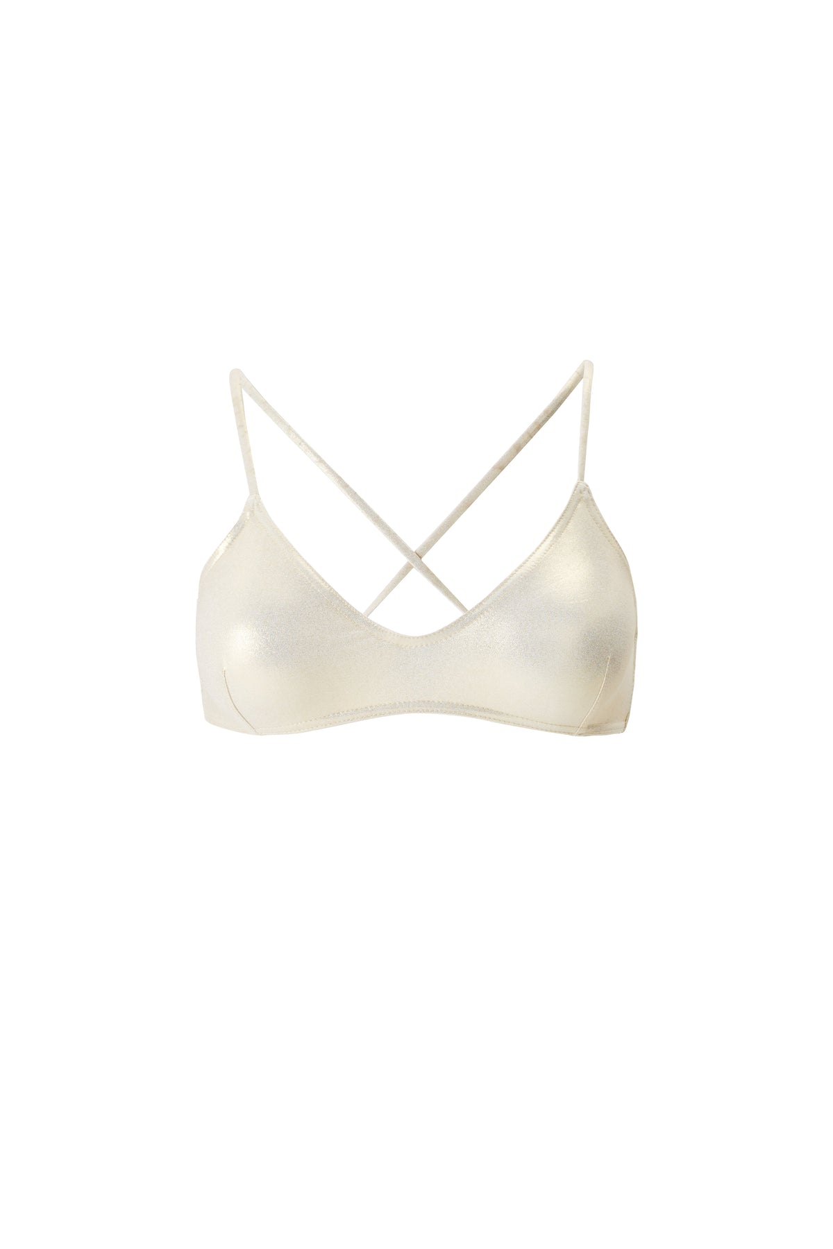 Haut de bikini brassière Singapore irisé - Gold