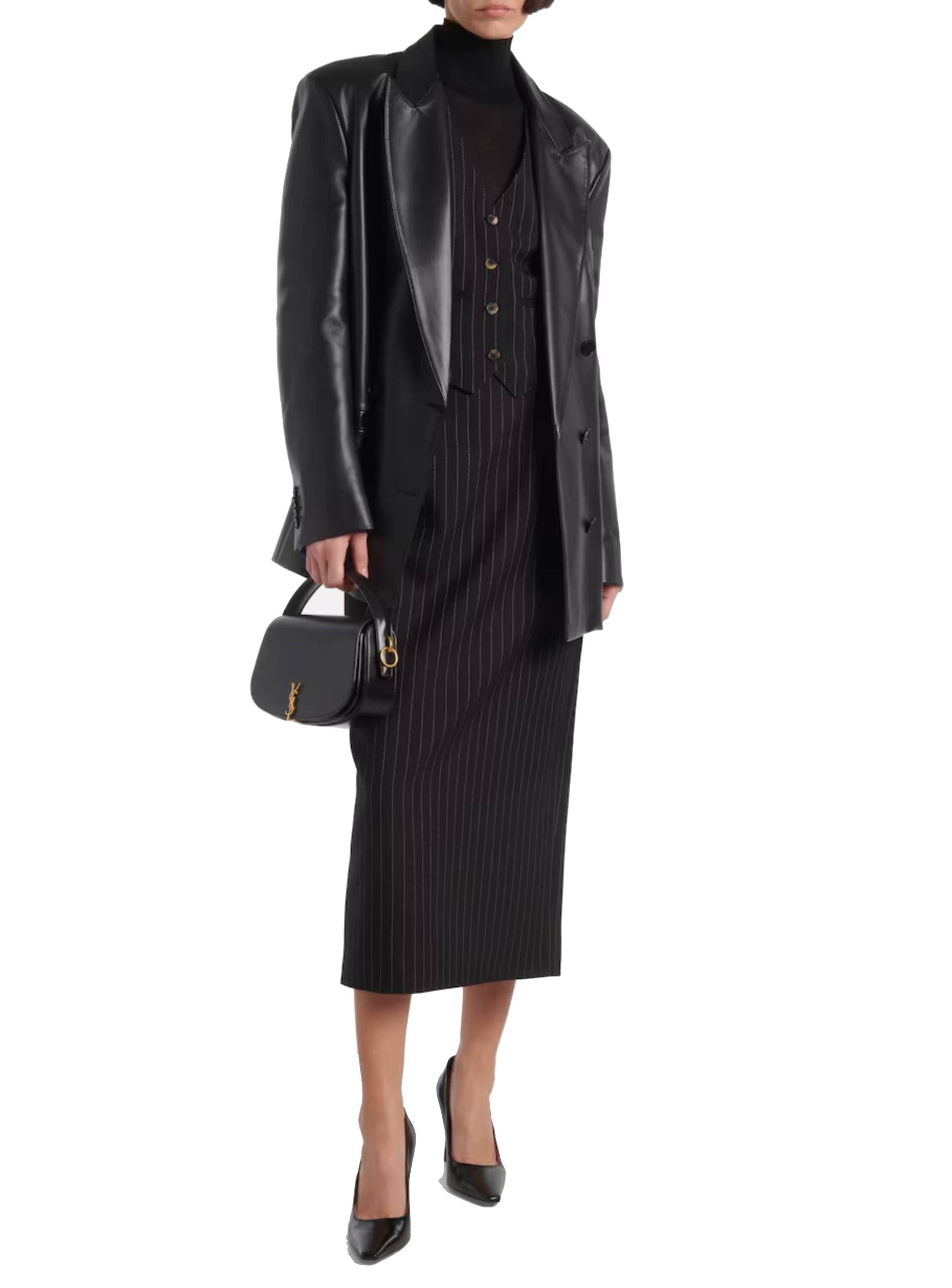 Waistcoat - Black Pinstripe