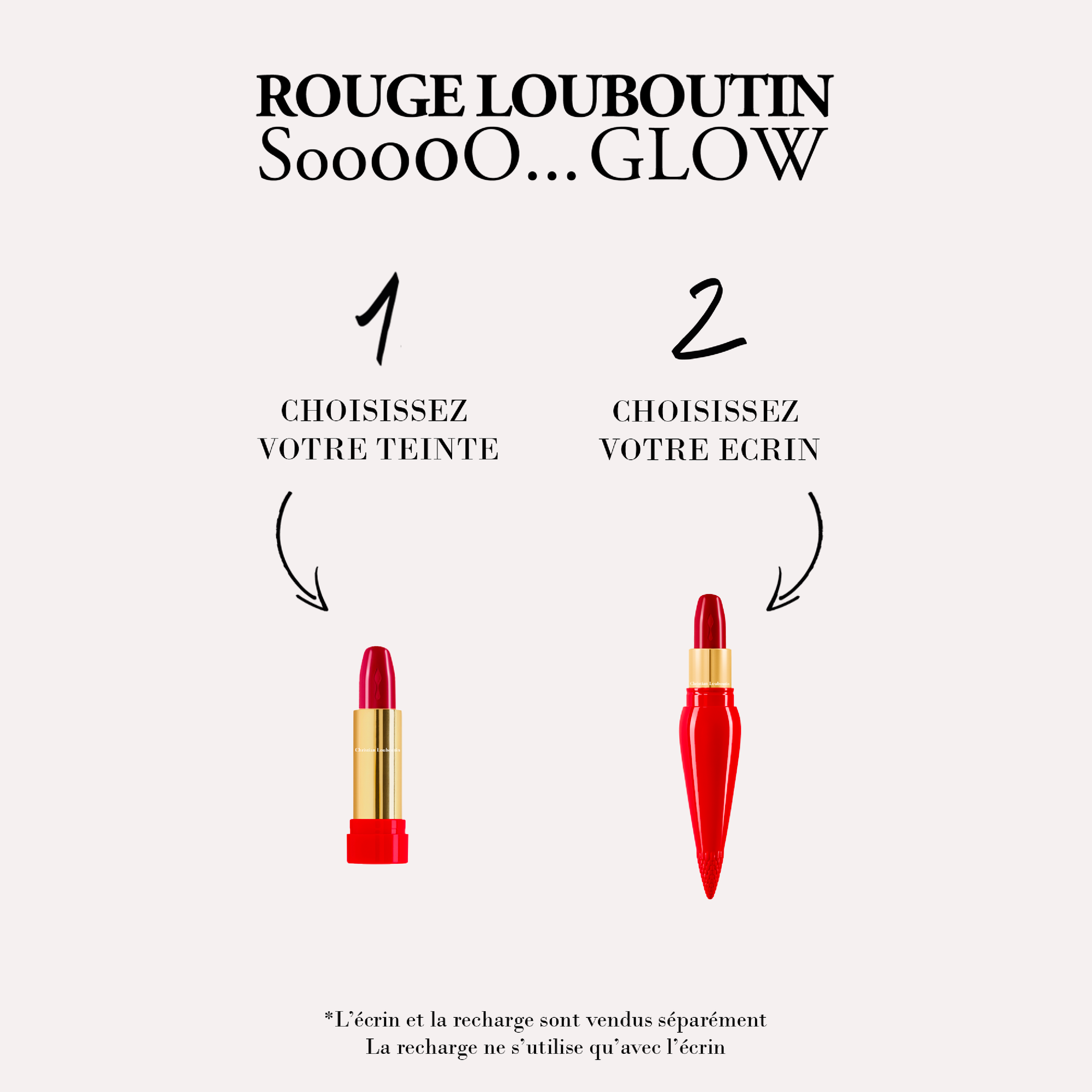 Écrin pour recharge Rouge Louboutin SooooO...Glow - Jaune