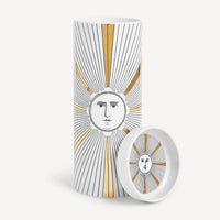 Torre Soli scented candle in porcelain - Gold & White