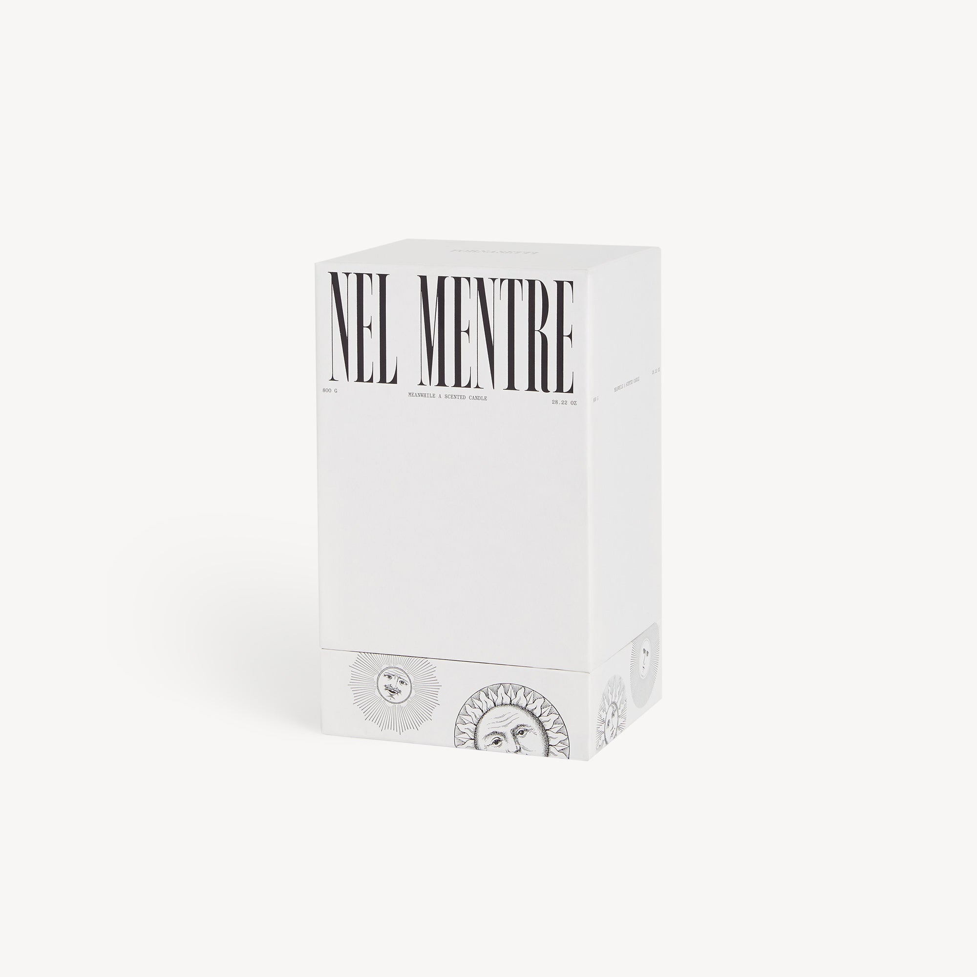 Torre Soli scented candle in porcelain - Gold & White