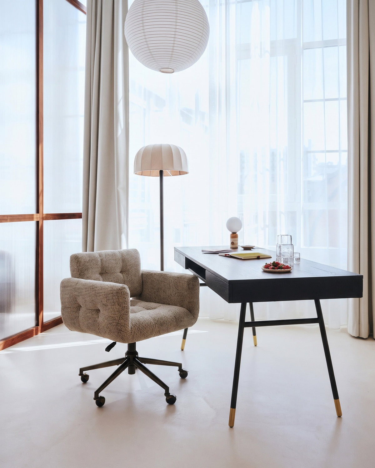 Bureau design Solomon - Noir