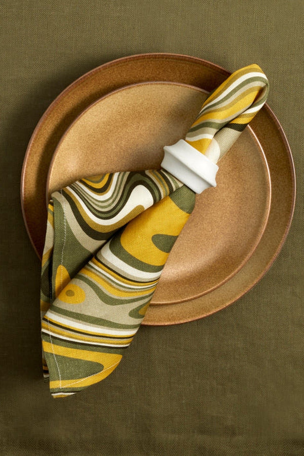 Terra dessert plate - Leather