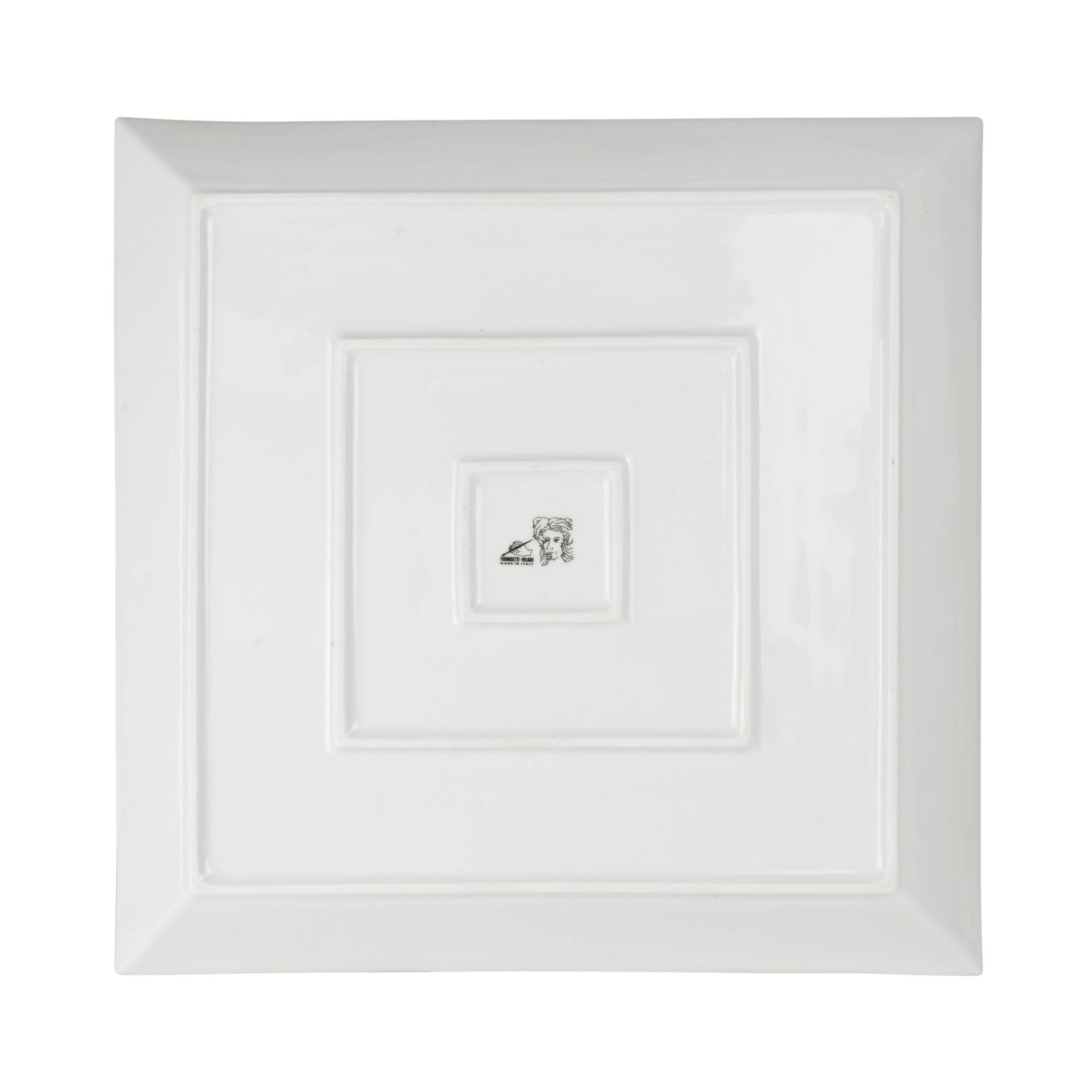 Don Giovanni square porcelain tray - Multicolour