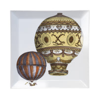 Palloni square tray n.1 in porcelain - Multicolour