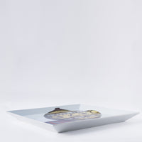 Palloni square tray n.1 in porcelain - Multicolour