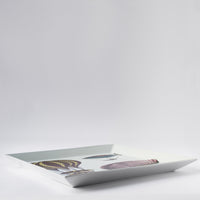 Palloni square tray n.2 in porcelain - Multicolour