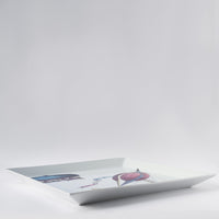 Palloni square tray n.5 in porcelain - Multicoloured