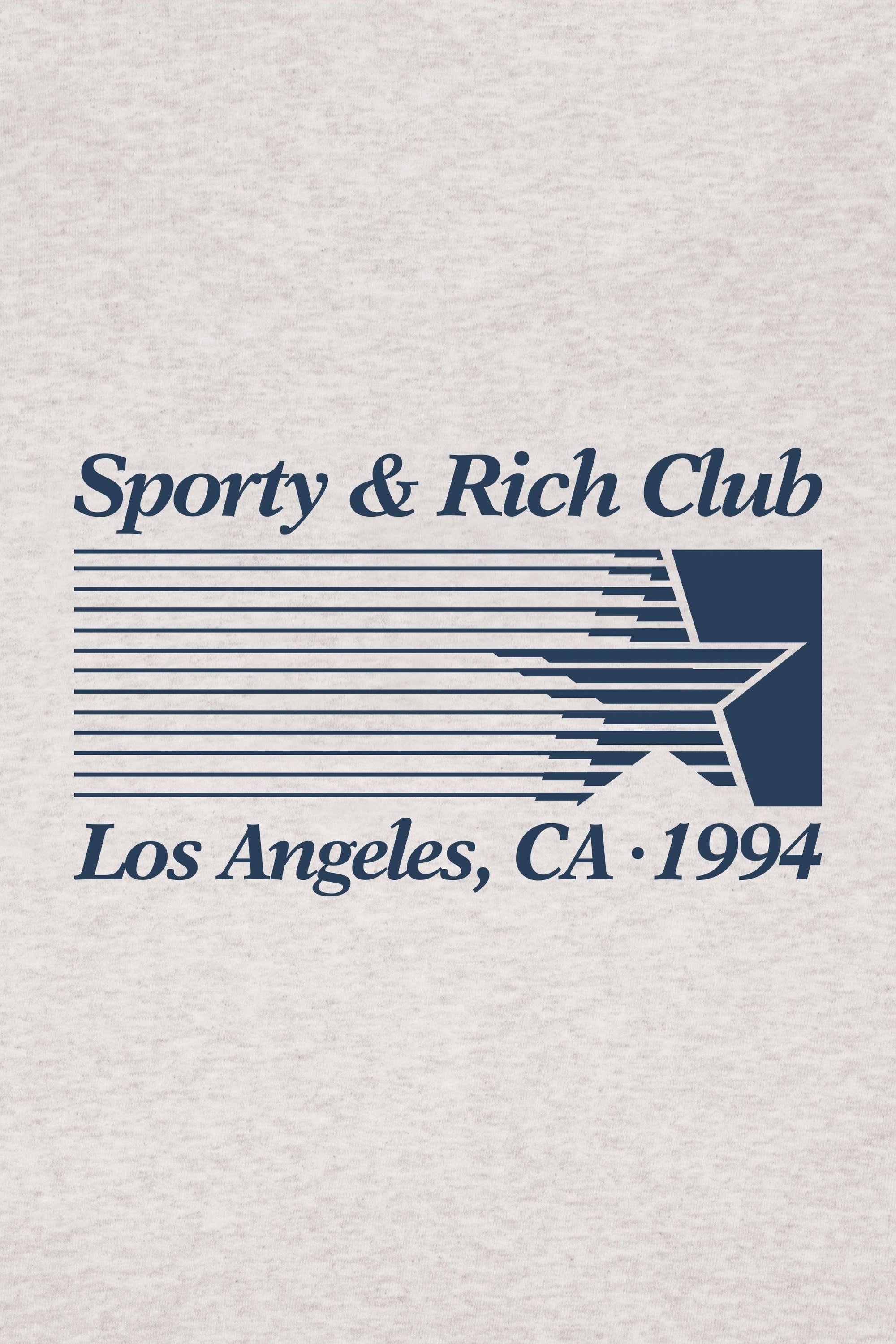 Starter Crew-neck Jumper - Heather Grey & Navy Blue