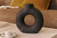 Vase Susanar en céramique - Noir