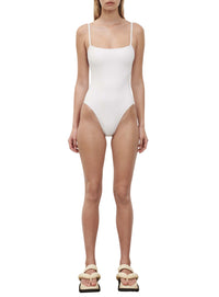 Scoop Back Swimsuit - White