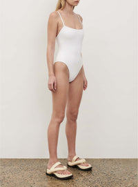 Scoop Back Swimsuit - White