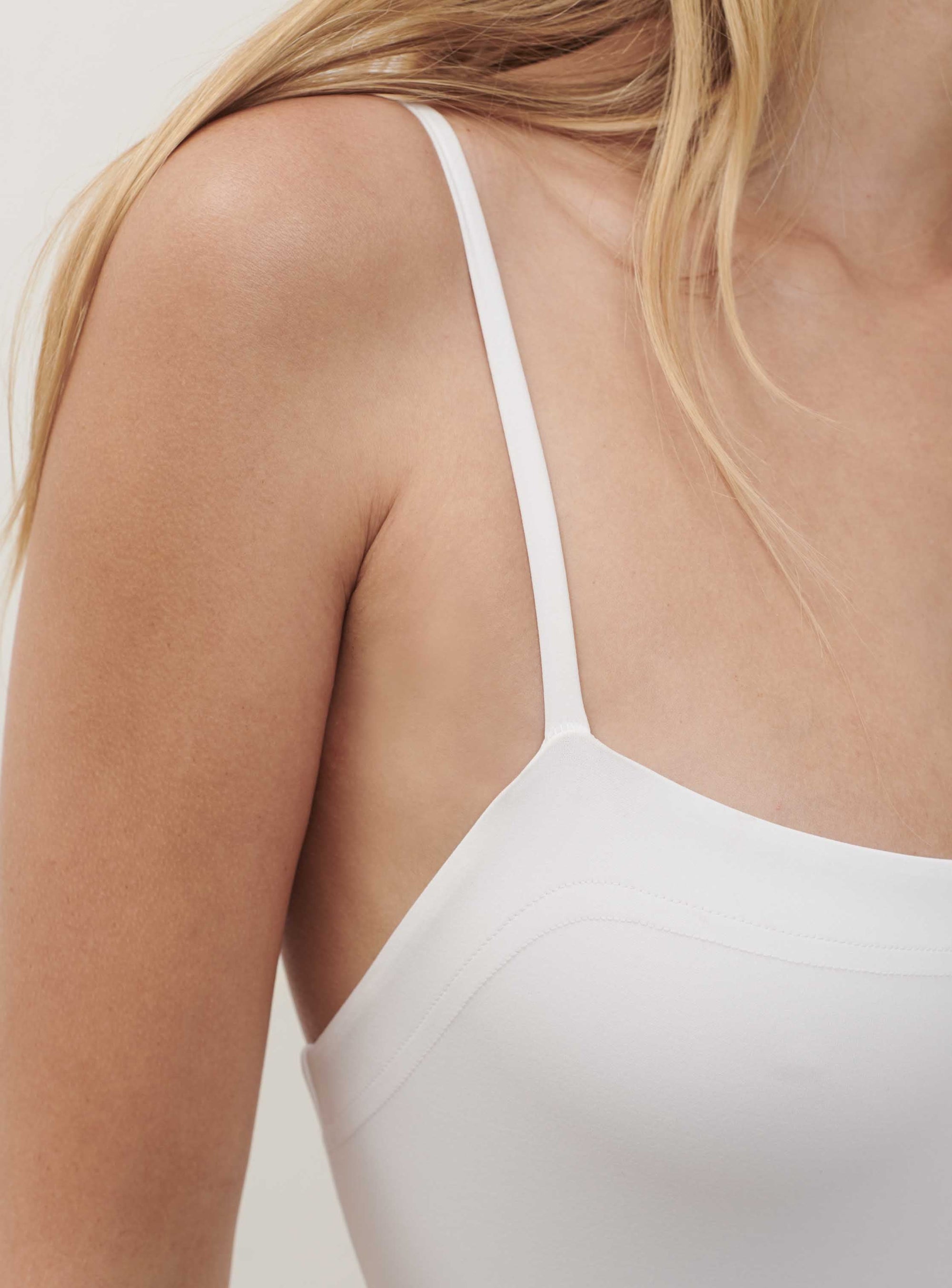 Scoop Back Swimsuit - White