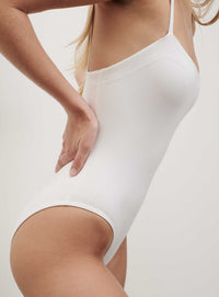 Scoop Back Swimsuit - White