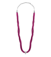 Collier en soie - Violet