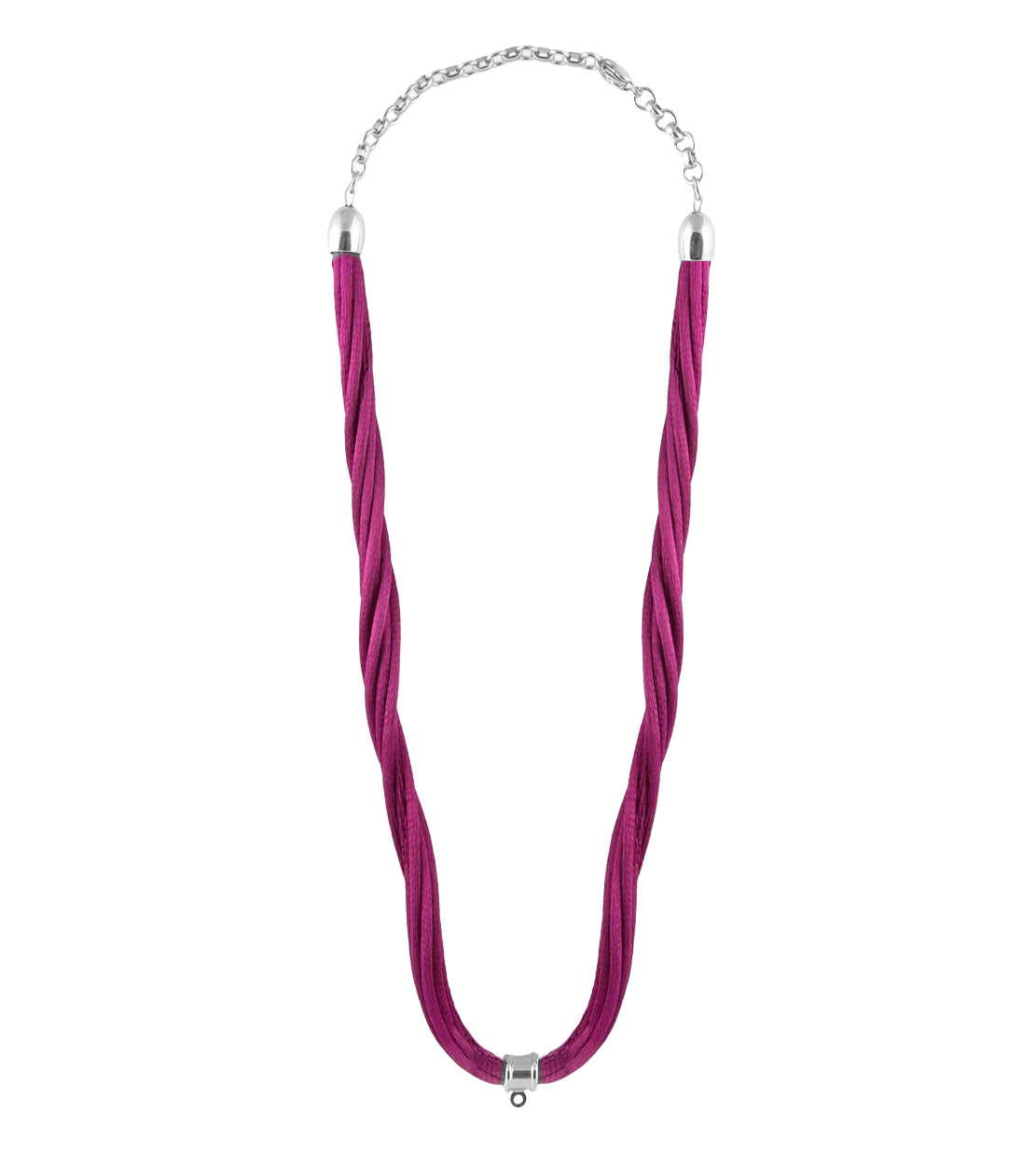 Collier en soie - Violet