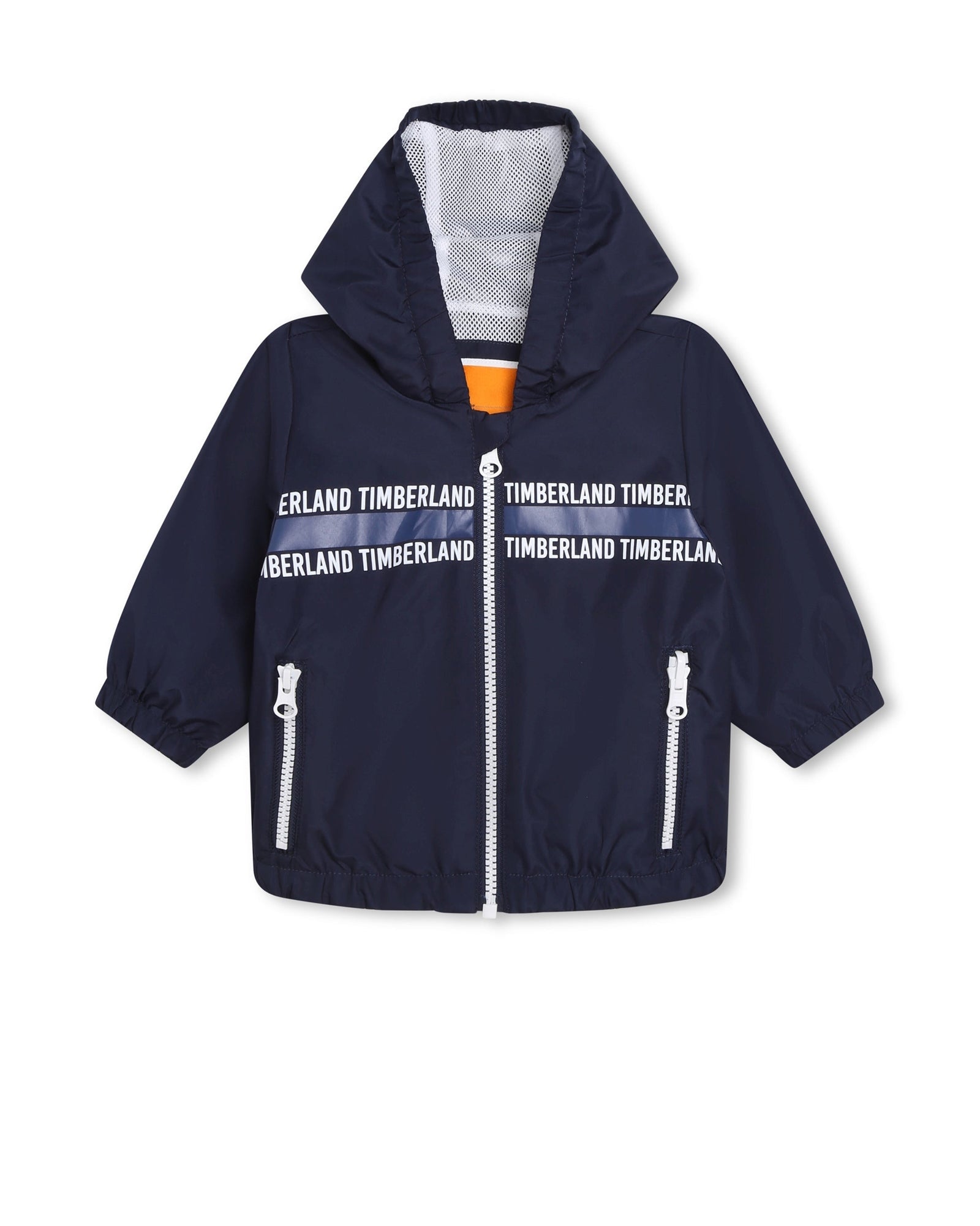 Water-repellent hooded windbreaker - Blue Indigo