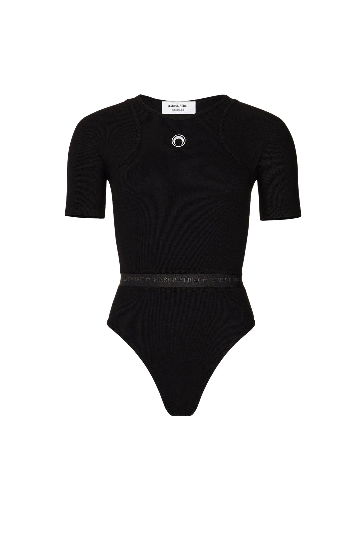 Body avec logo en coton - Black