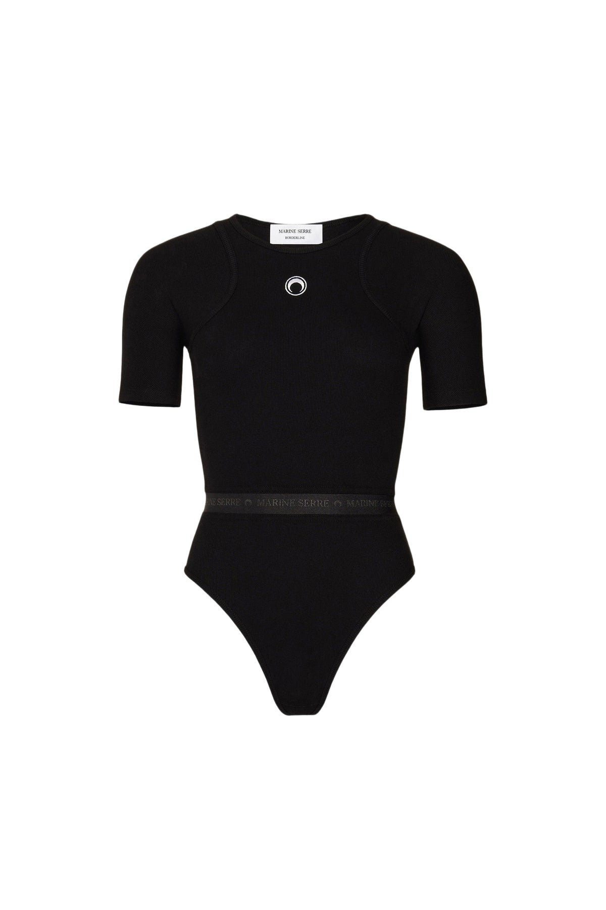 Body avec logo en coton - Black