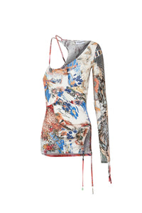 PRIX MARQUE : 170€_Archive Melange Print Top - Archive Melange Print