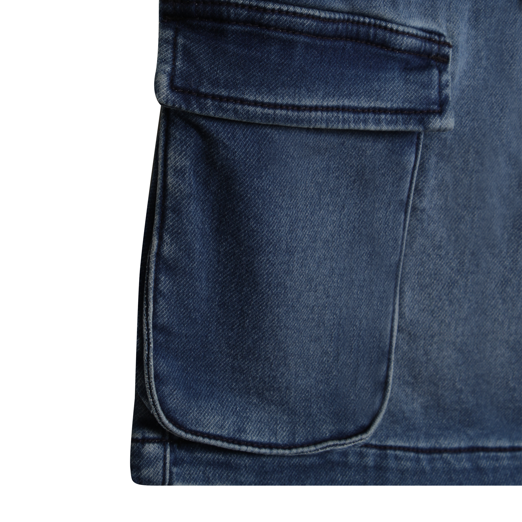 Bermuda ajustable en denim - Double Stone