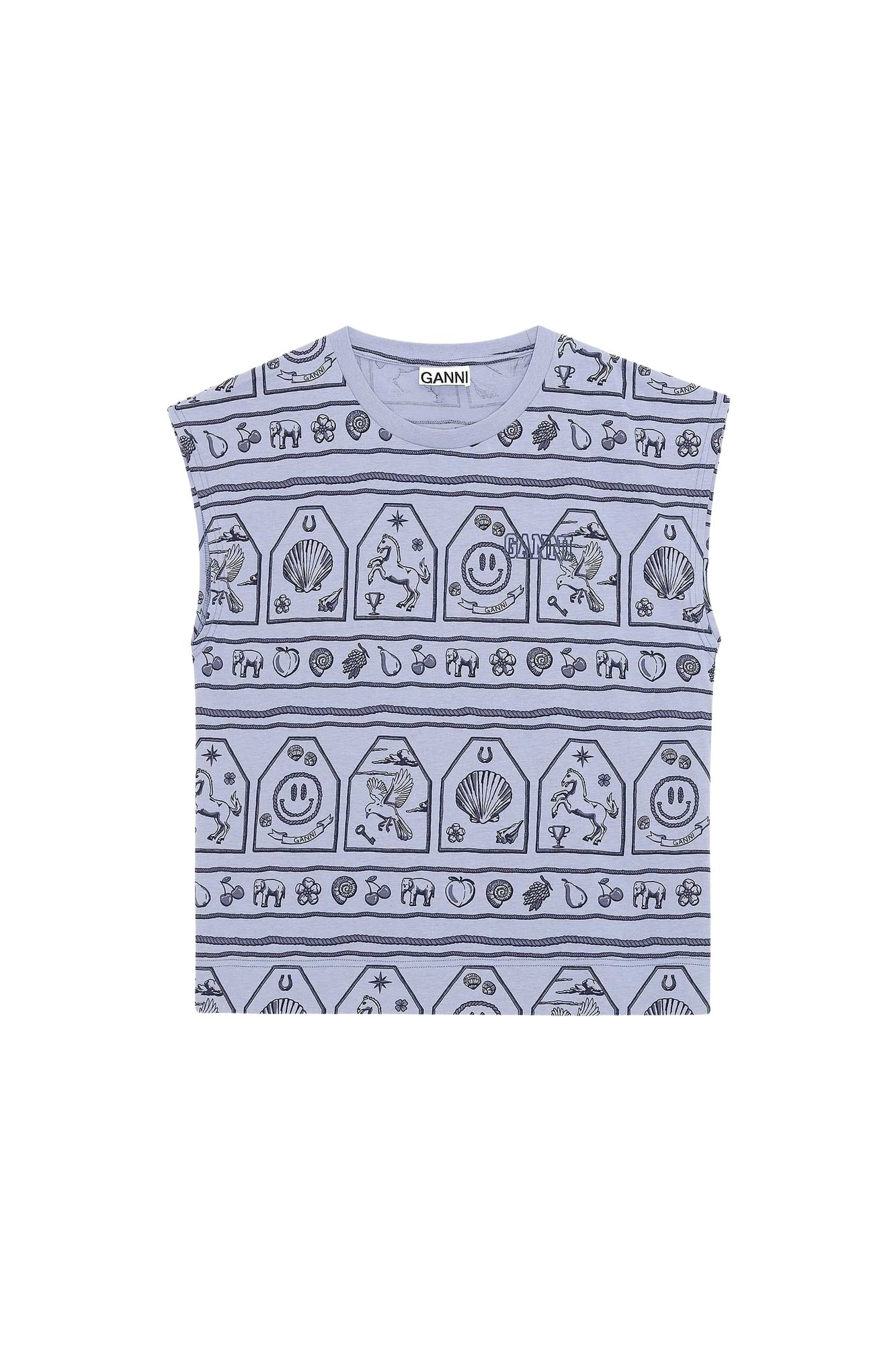 T-shirt sans manches imprimé - Heather