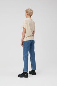 T-shirt à col V en lurex - Brazilian Sand