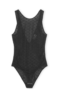 Body à dos nu en dentelle - Black
