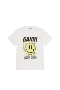 T-shirt ample à col rond Sun Love - Bright White