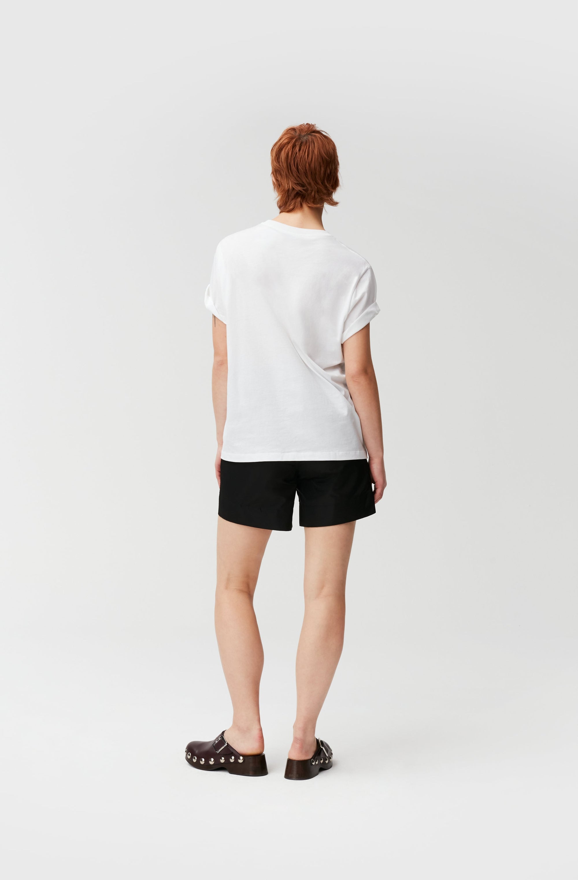 T-shirt ample à col rond Sun Love en jersey - Bright White