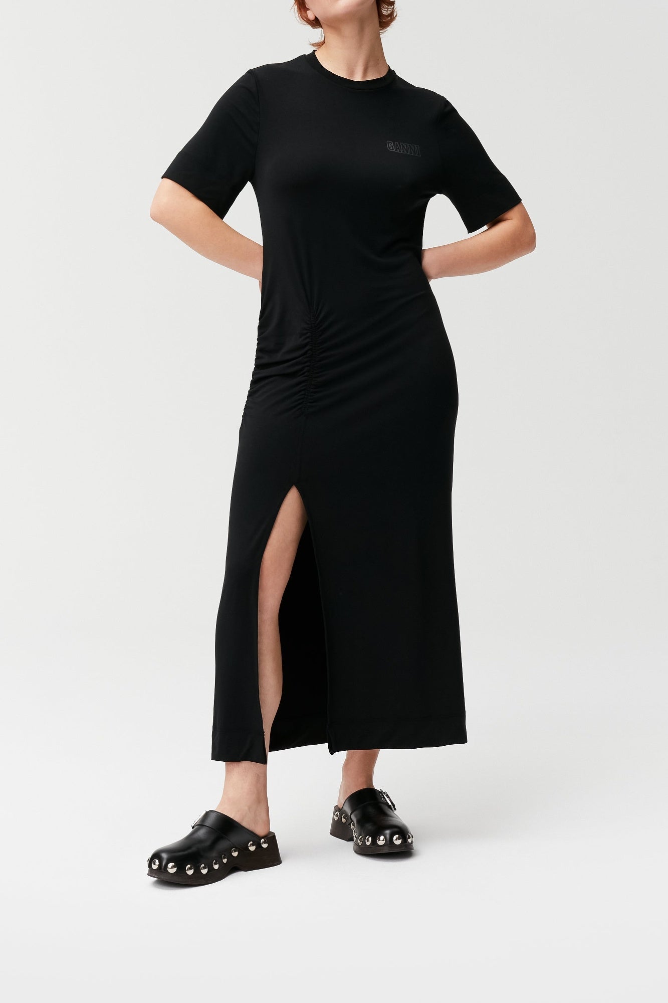 Robe t-shirt longue - Black