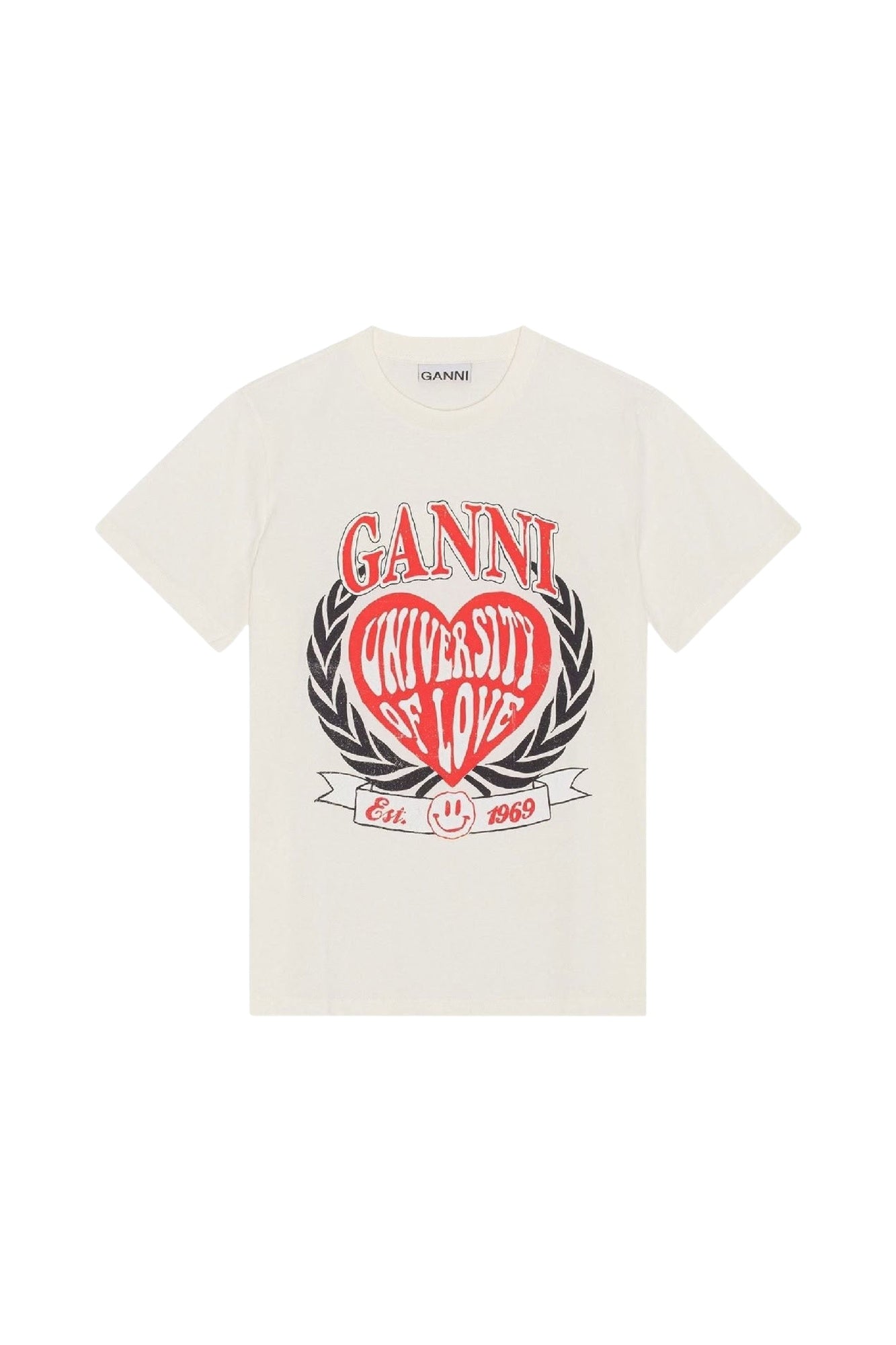 T-shirt University of Love imprimé - Egret