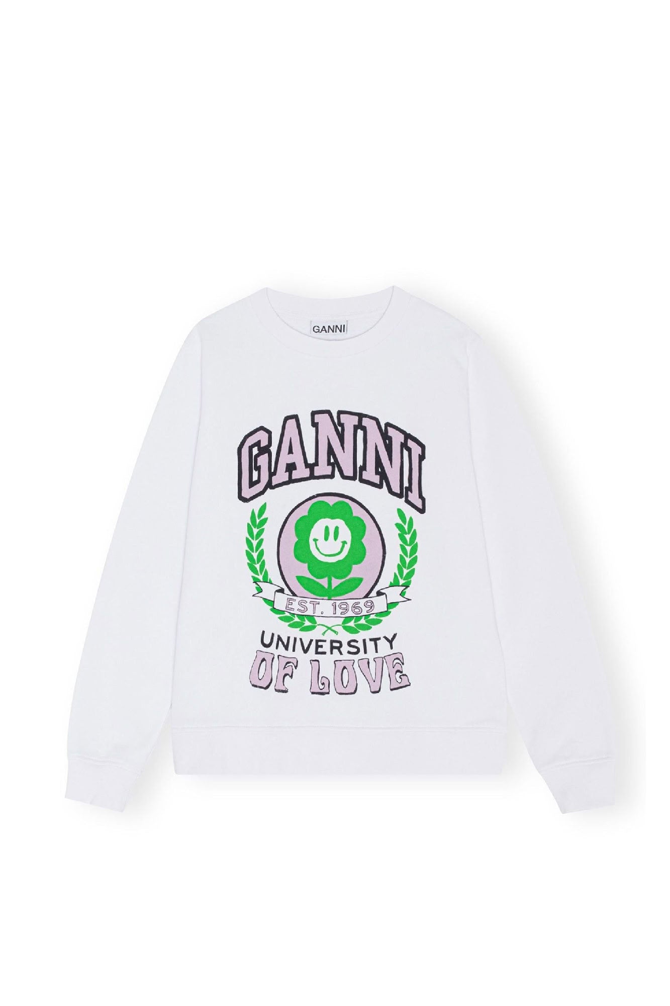 Sweatshirt fleur University of Love - Bright White