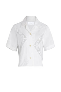 Chemise courte Upcyclée - White
