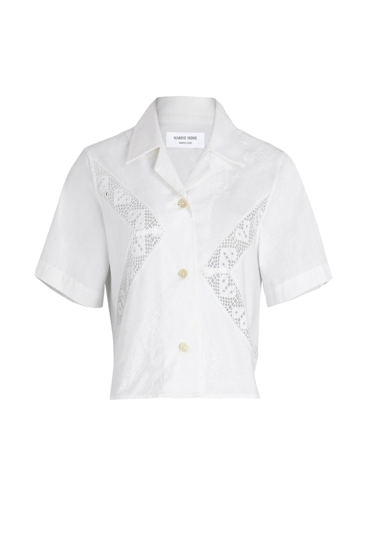 Chemise courte Upcyclée - White