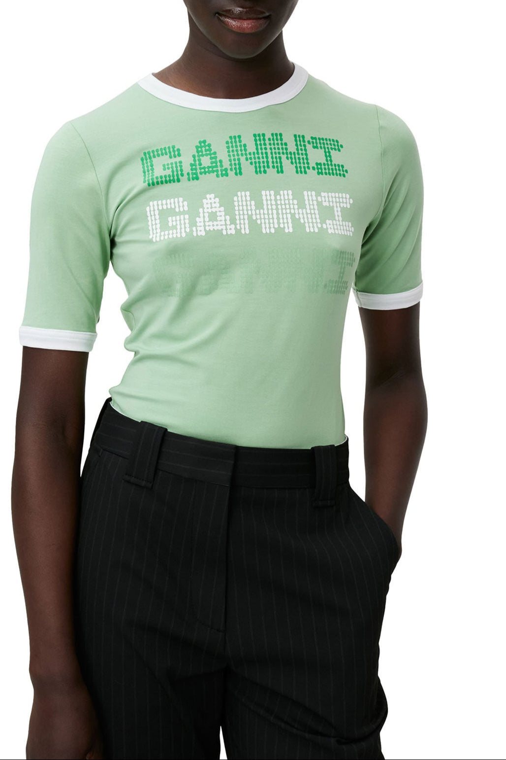 T-shirt col rond ajusté - Peapod