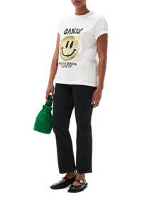 T-shirt Smiley en jersey - Bright White
