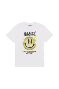 T-shirt Smiley en jersey - Bright White