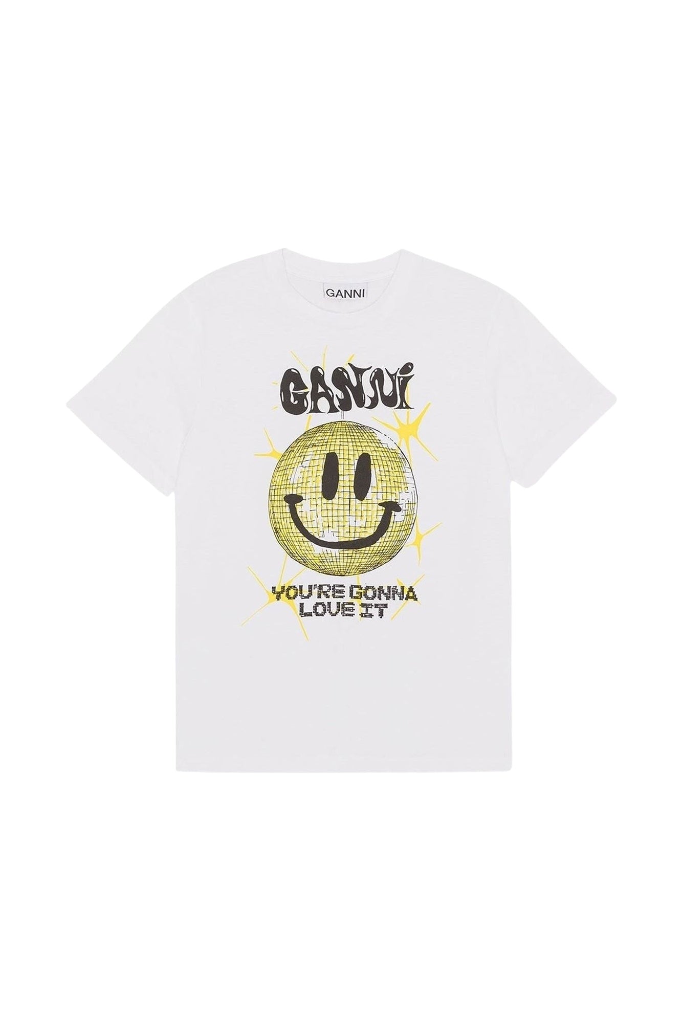 T-shirt Smiley en jersey - Bright White