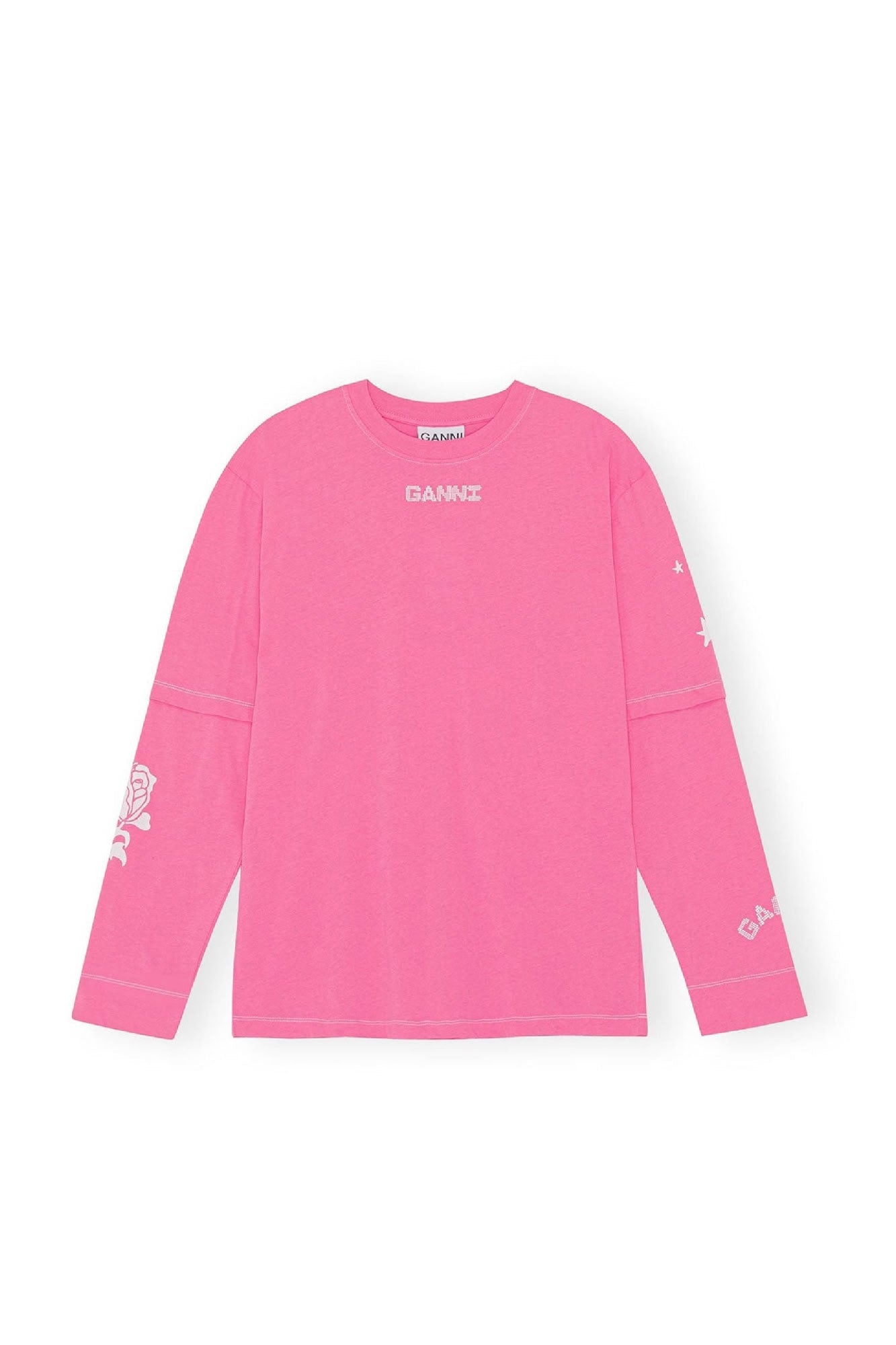 Long-sleeved T-shirt - Shocking Pink